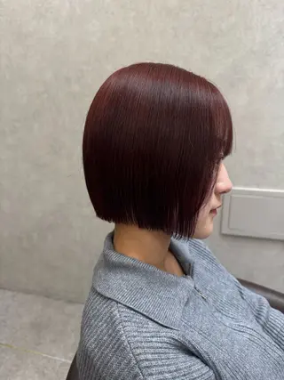 ショート カラー ヘアアレンジ karin ボブハイトーンのヘアスタイル