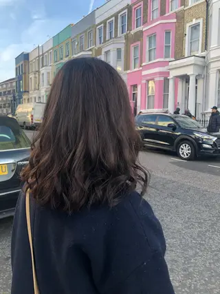 ミディアム ヘアアレンジ なつき/艶ピンク/ girly hairのヘアスタイル