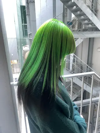 セミロング カラー ミユル/ 盛れるエクステ🎀✨のヘアスタイル