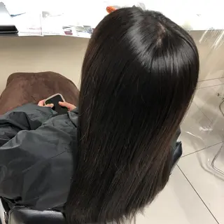 ロング カラー まつ毛/アイブロウ /髪質改善カラーのヘアスタイル