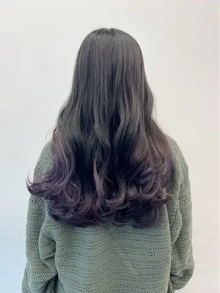 ロング カラー パーマ amble luxe ❤️渋谷❤️のヘアスタイル
