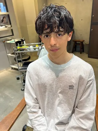 ショート パーマ メンズ 🌟メンズ特化🌟 やまもと　ゆめみのヘアスタイル