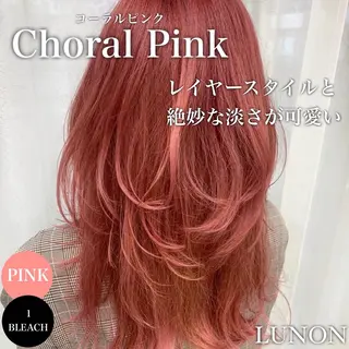 セミロング カラー 💛ブリーチで叶える 💛垢抜けカラー🌈のヘアスタイル