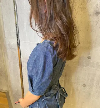 ミディアム カラー 髪質改善カラー ケアブリーチ/タムのヘアスタイル