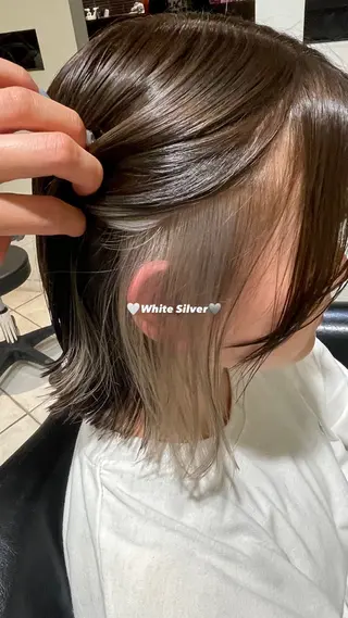 カラー 🩵RIKO🩵 透明感カラー🫧のヘアスタイル