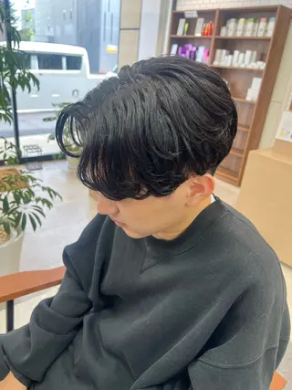 ショート ヘアアレンジ メンズ パーマ🌀 メンズスタイルゆうなのヘアスタイル