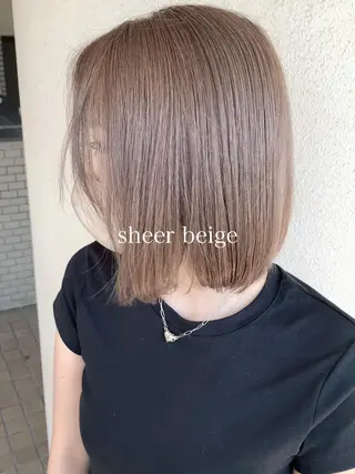 カラー 本町/新町/心斎橋 透明感カラーSANCのヘアスタイル