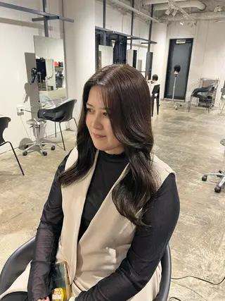 ロング カラー 🟡ひろの/ツヤ カラー/髪質改善🟡のヘアスタイル