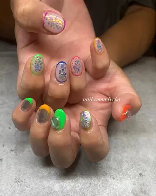 ネイル ﾈｲﾙﾙｰﾑﾘｯｶ 𝐦𝐚𝐲𝐮のネイルデザイン