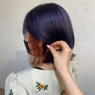 ミディアム 水口 莉央のヘアスタイル