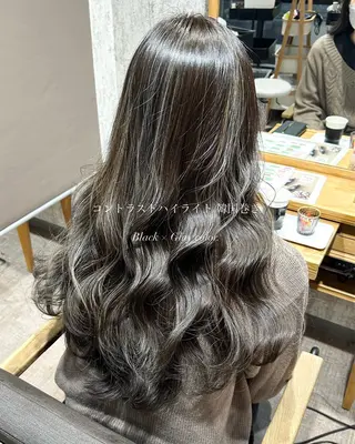 ロング カラー 池田 華怜のヘアスタイル