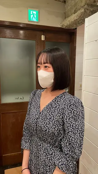 ショート カラー ボブ/縮毛矯正/レイ ヤー♡Natsukiのヘアスタイル