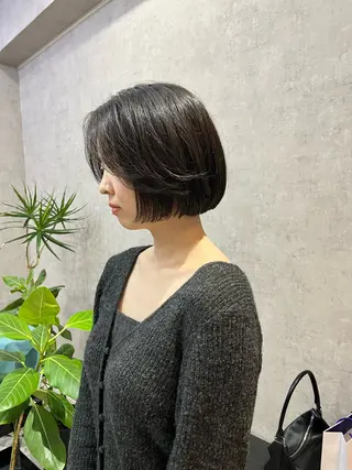 ショート ボブ×縮毛矯正 ryotaのヘアスタイル