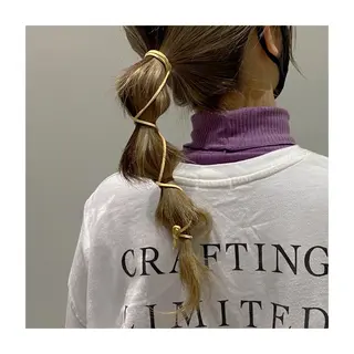 ロング カラー ヘアアレンジ パッチリ可愛いまつげ に✨moemiのマツエク・マツパデザイン