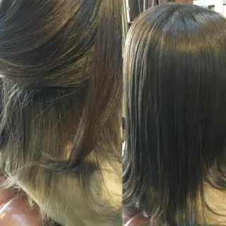 ミディアム カラー 美髪 カラーリストのヘアスタイル