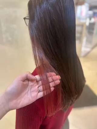 ロング カラー 艶質改善/縮毛矯正 ササキナツミのヘアスタイル