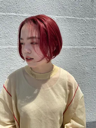 ショート カラー silo所属・silo MOKA 顔周りカット🦦のヘアスタイル