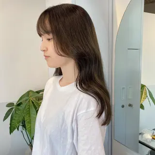 ロング カラー ヘアアレンジ ブリーチなしカラー/ 髪質改善/寺門束のヘアスタイル