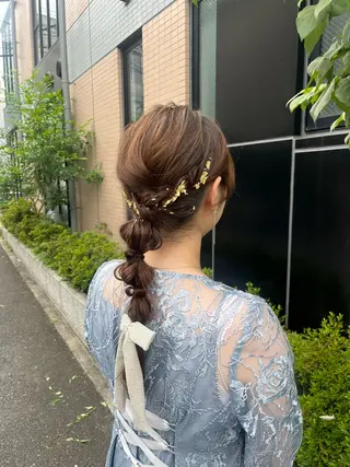 ヘアアレンジ ナミ🩶暗髪/暖色 ❤️/透明感/縮毛のヘアスタイル