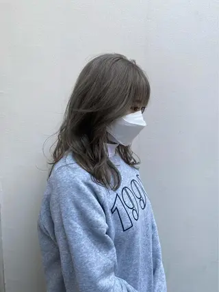 ミディアム カラー ヘアアレンジ 💐ナチュラルヘア Kroda💐のヘアスタイル