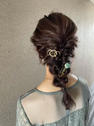 セミロング ヘアアレンジ サダハルカ |chouetteのヘアスタイル