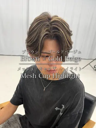 メンズ 白髪ぼかし/白髪 メッシュ/ゆうとのヘアスタイル