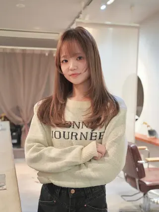 ロング はまだ かんたのヘアスタイル