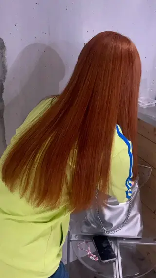 ロング カラー ヘアアレンジ 韓国風🤍グレ ージュ🤍たくみのヘアスタイル