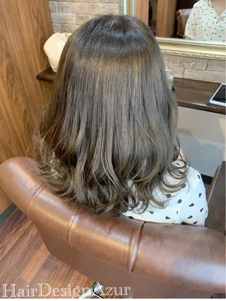 セミロング カラー HairDesign Azurのヘアスタイル