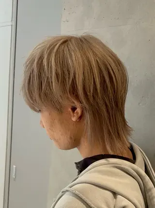 ショート カラー メンズ 落ちる黒 森崎雄斗のヘアスタイル