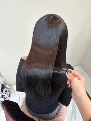 ロング 似合わせレイヤー🪽 グレージュ🪽のあのヘアスタイル