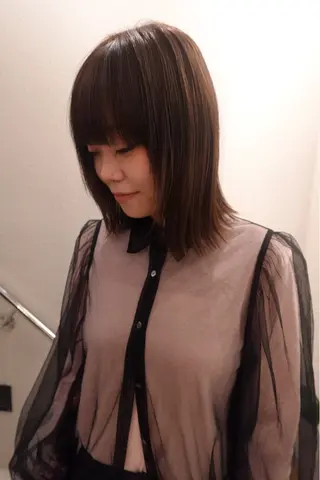 ミディアム 🍁レイヤー.ニュア ンスパーマ.🍁陸来のヘアスタイル