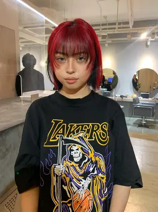 ショート カラー 美髪・シールエクステ ホソタニリョウコのヘアスタイル