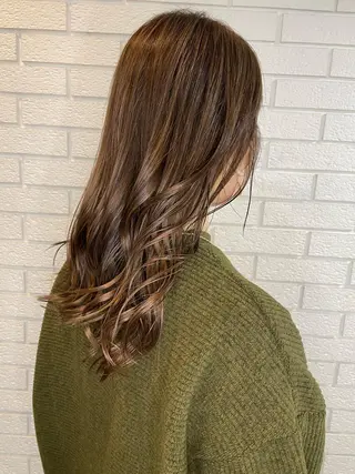 セミロング カラー ニュアンスデザイン✄ YOU♡のヘアスタイル