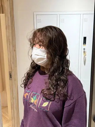 ロング パーマ 透明感カラー/ アレンジ✩akaneのヘアスタイル