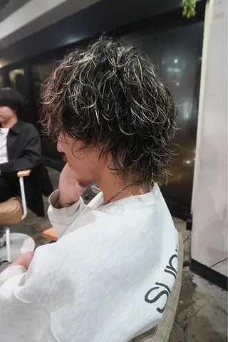 ショート パーマ メンズ KENSHIN パーマモデル募集のヘアスタイル