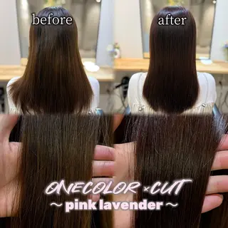 セミロング カラー Keiji🍏艶髪・ 透明感カラー🍏のヘアスタイル