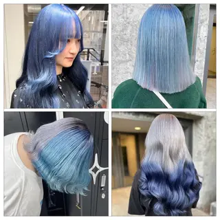 カラー 艶髪ハイトーン /RYUUKI/栄のヘアスタイル