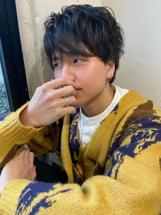 ショート カラー パーマ ヘアアレンジ メンズ CHIC share salon所属・ちこ .のヘアスタイル