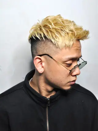 ショート カラー メンズ ヒロ銀座 BARBER SHOP KAWASAKI所属・木下 紗綾のヘアスタイル