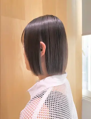 ショート 🩵縮毛矯正  髪質 改善 美髪🩵のヘアスタイル