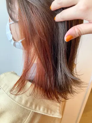 ミディアム カラー 尾籠 美幸 （オゴモリ ミユキ）のヘアスタイル