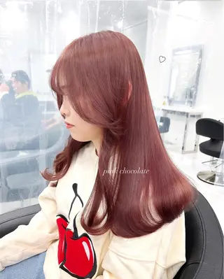 カラー RIKO👼🏻💓 韓国ガーリーのヘアスタイル