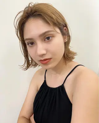 ミディアム カラー まろやか透明感カラー ♡MANAのヘアスタイル