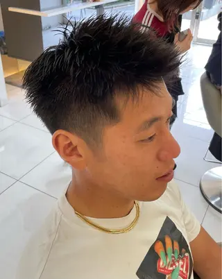 ショート メンズ 髪質改善/縮毛/トリ ートメント/平野広大のヘアスタイル