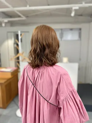 ミディアム Click所属・クニモト ハルナのヘアスタイル