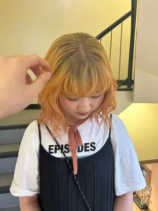 ミディアム カラー ヘアアレンジ ☕️結【suii.】 ボブ/ヘアセット☕️のヘアスタイル