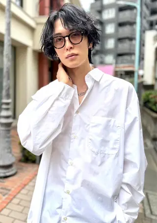 パーマ メンズ ハイトーン/美髪矯正 🍃大江拓実のヘアスタイル