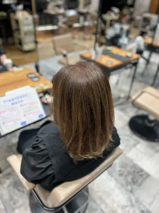 ミディアム カラー 白髪染めモデル様 募集中🌺祝迫愛艶のヘアスタイル
