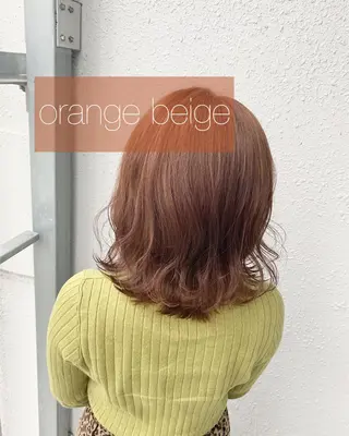 ミディアム カラー 後藤紗英/髪質改善 /オリーブベージュのヘアスタイル